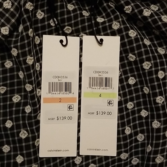 Calvin Klein Clip-Dot Chiffon Maxi Dress ♥ - Picture 5 of 5